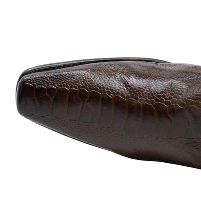 Men's Wild West Ostrich Leg Square Toe Boots 277L05 9 277L0505-060  - from alligatorwarehouse.com