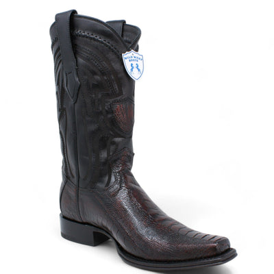 Men's Wild West Ostrich Leg Square Toe Boots 277L05 18 277L0505-060  - from alligatorwarehouse.com