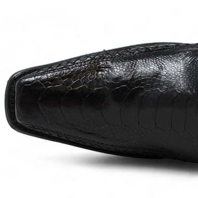 Men's Wild West Ostrich Leg with Deer Skin Square Toe Boots 277LF05 5 277LF0505-060  - from alligatorwarehouse.com