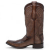 Men's Wild West Ostrich Leg with Deer Skin Square Toe Boots 277LF05 9 277LF0505-060  - from alligatorwarehouse.com