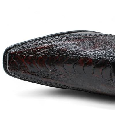 Men's Wild West Ostrich Leg with Deer Skin Square Toe Boots 277LF05 17 277LF0505-060  - from alligatorwarehouse.com