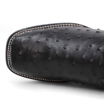 Men's Wild West Ostrich Skin Ranch Toe Boots 2824L03 6 2824L0305-060  - from alligatorwarehouse.com