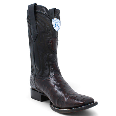 Men's Wild West Ostrich Skin Ranch Toe Boots 2824L03 15 2824L0305-060  - from alligatorwarehouse.com