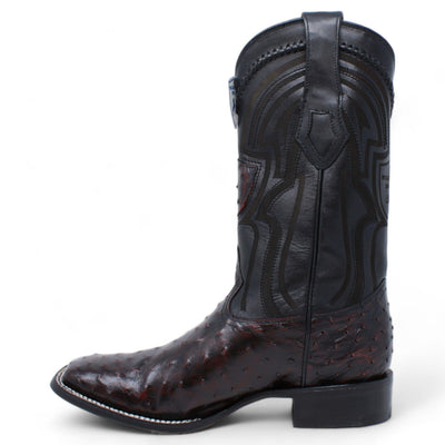 Men's Wild West Ostrich Skin Ranch Toe Boots 2824L03 13 2824L0305-060  - from alligatorwarehouse.com