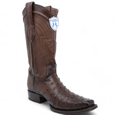 Men's Wild West Full Quill Ostrich European Toe Boots 277L03 10 277L0305-060  - from alligatorwarehouse.com