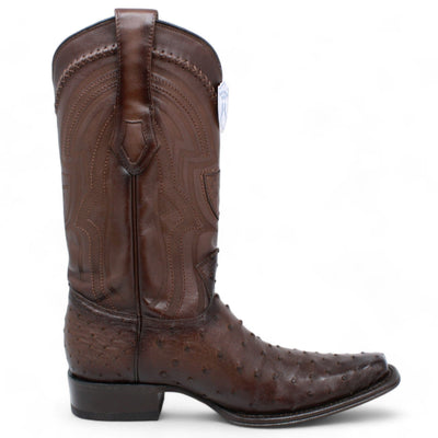Men's Wild West Full Quill Ostrich European Toe Boots 277L03 8 277L0305-060  - from alligatorwarehouse.com