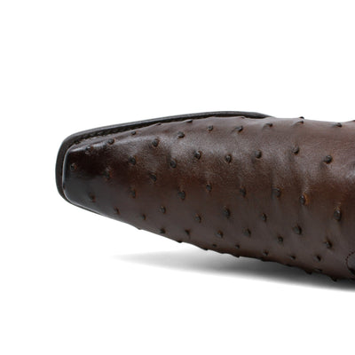 Men's Wild West Full Quill Ostrich European Toe Boots 277L03 7 277L0305-060  - from alligatorwarehouse.com