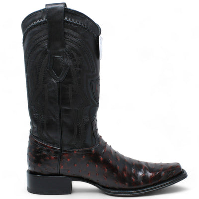 Men's Wild West Full Quill Ostrich European Toe Boots 277L03 14 277L0305-060  - from alligatorwarehouse.com
