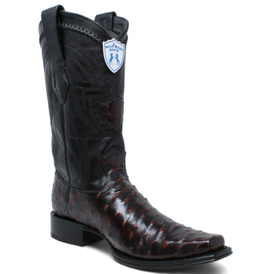Men's Wild West Full Quill Ostrich European Toe Boots 277L03 16 277L0305-060  - from alligatorwarehouse.com