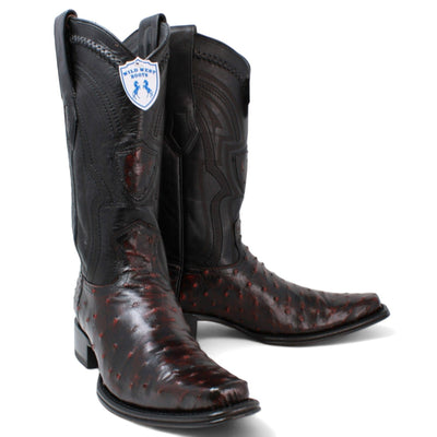 Men's Wild West Full Quill Ostrich European Toe Boots 277L03 12 277L0305-060  - from alligatorwarehouse.com