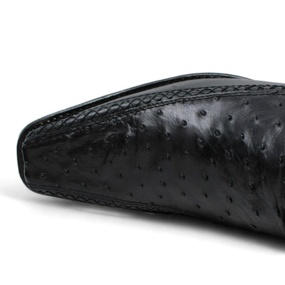 Men's Wild West Ostrich with Deer Skin Square Toe Boots 277LF03 6 277LF0305-060  - from alligatorwarehouse.com