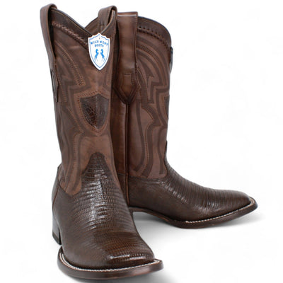 Men's Wild West Teju (Lizard) Ranch Toe Boots 2824L07 7 2824L0705-060  - from alligatorwarehouse.com