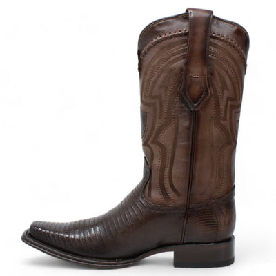 Men's Wild West Teju Lizard Square Toe Boot 277L0716 4 277L0716-060  - from alligatorwarehouse.com