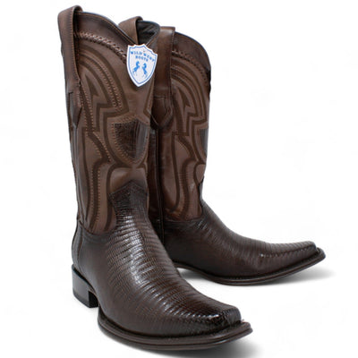 Men's Wild West Teju Lizard Square Toe Boot 277L0716 1 277L0716-060  - from alligatorwarehouse.com