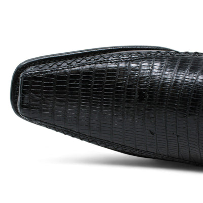 Men's Wild West Teju Lizard with Deer Skin Square Toe Boots 277LF07 5 277LF0705-060  - from alligatorwarehouse.com