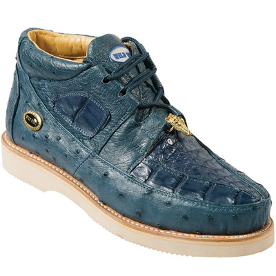 Men's Wild West Boots Caiman and Ostrich Skin Shoe 2ZA050214 1 2ZA050214-060  - from alligatorwarehouse.com