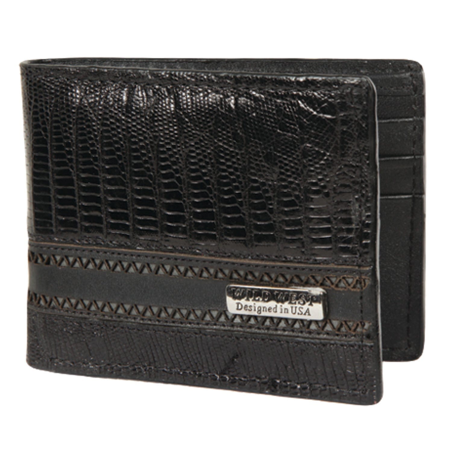 Wild West Teju (Lizard) Wallet 2CA60705 1   - from alligatorwarehouse.com