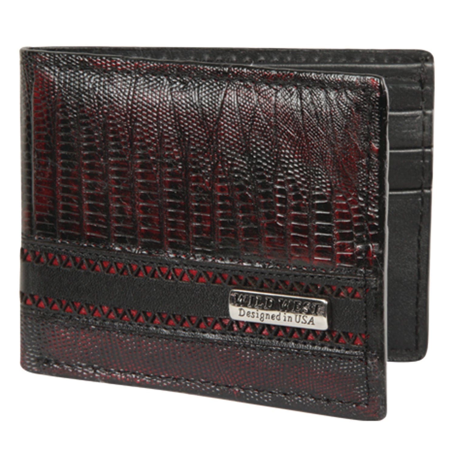 Wild West Teju (Lizard) Wallet 2CA60718 1   - from alligatorwarehouse.com