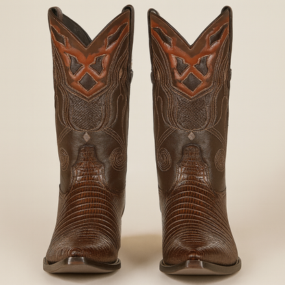 Men's Wild West Teju Lizard Skin 3X Toe Boots 29507