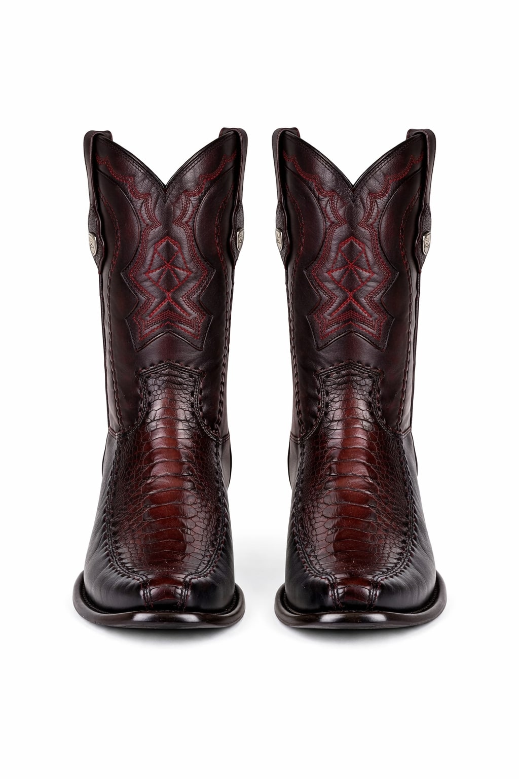 Men's Wild West Ostrich Leg with Deer Dubai Toe Boots 279F05
