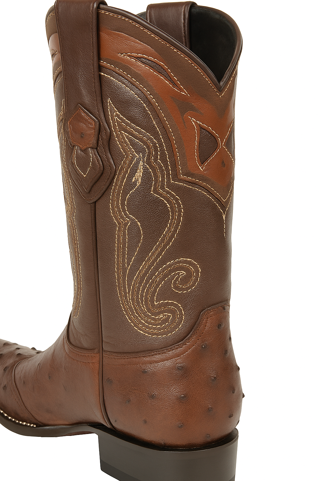 Men's Wild West Smooth Ostrich Skin 3X Toe Boots 29504-B
