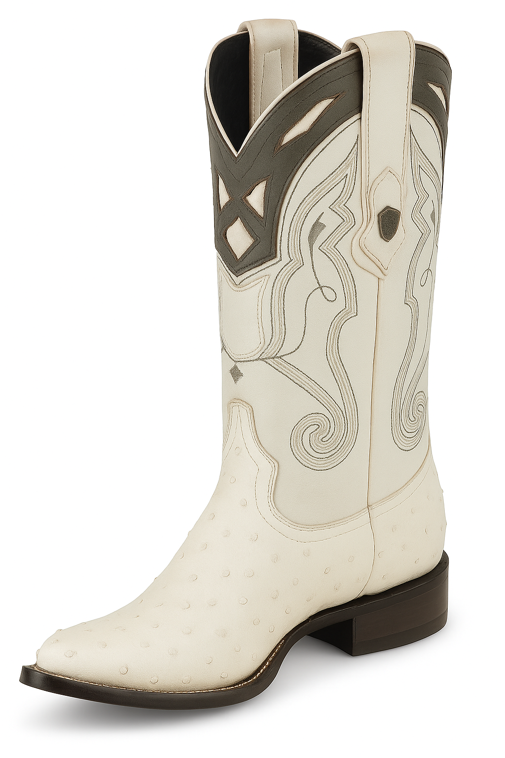 Men's Wild West Smooth Ostrich Skin 3X Toe Boots 29504-B