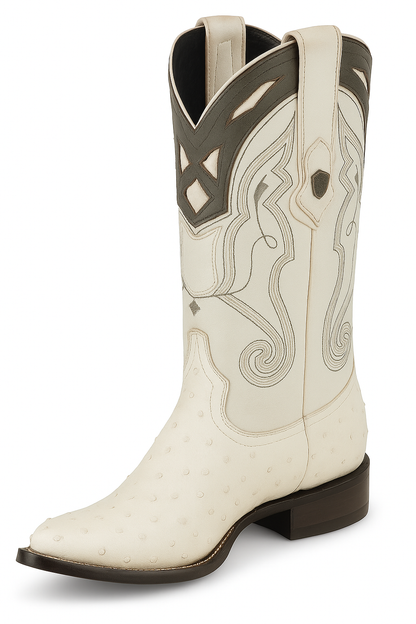 Men's Wild West Smooth Ostrich Skin 3X Toe Boots 29504-B