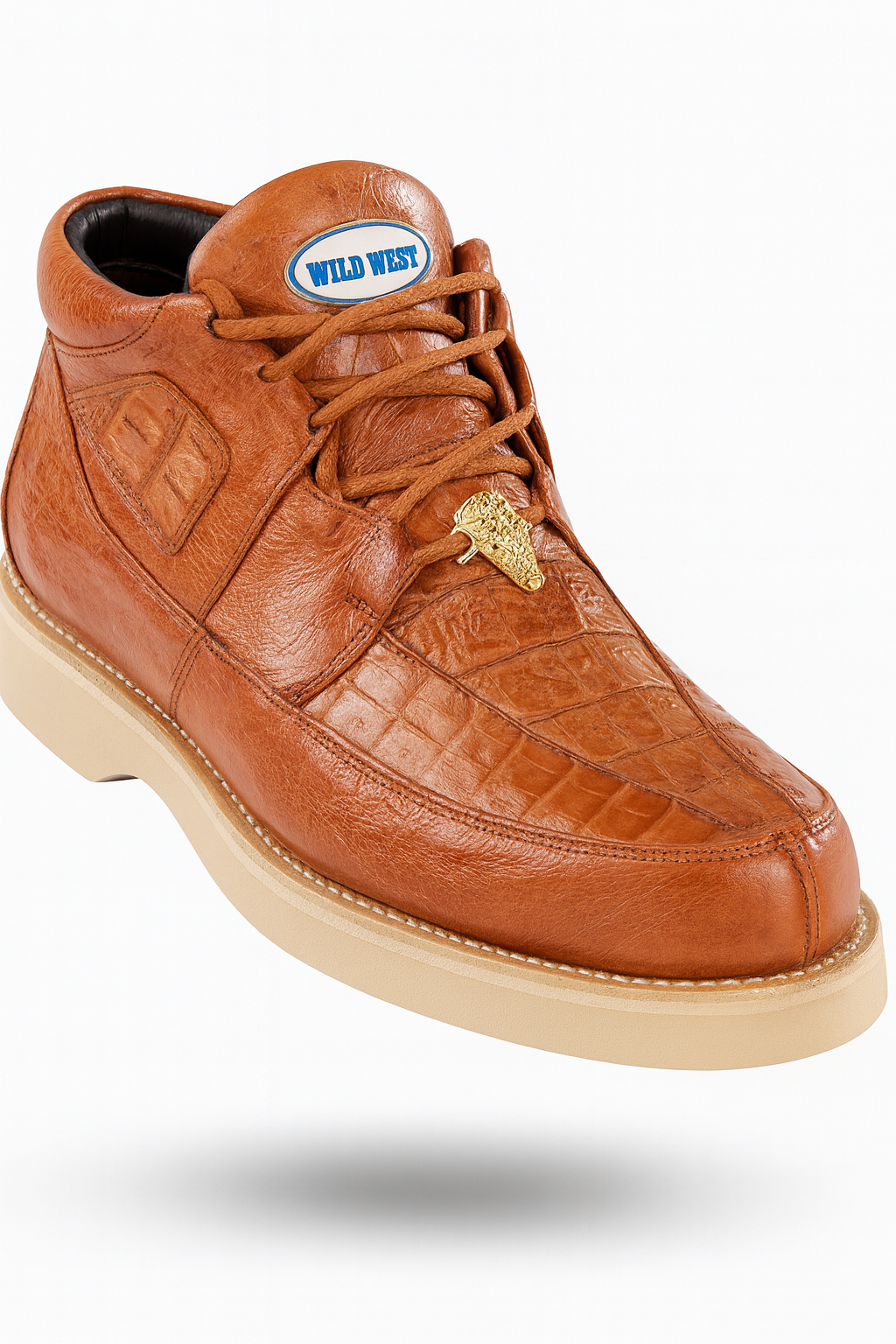Men's Wild West Boots Caiman and Smooth Ostrich Skin Shoe 2ZA052803