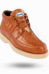 Men's Wild West Boots Caiman and Smooth Ostrich Skin Shoe 2ZA052803