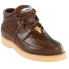 Men's Wild West Boots Caiman and Smooth Ostrich Skin Shoe 2ZA052807 5 2ZA052807-060  - from alligatorwarehouse.com