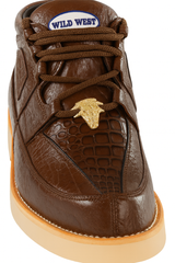 Men's Wild West Boots Caiman and Smooth Ostrich Skin Shoe 2ZA052807