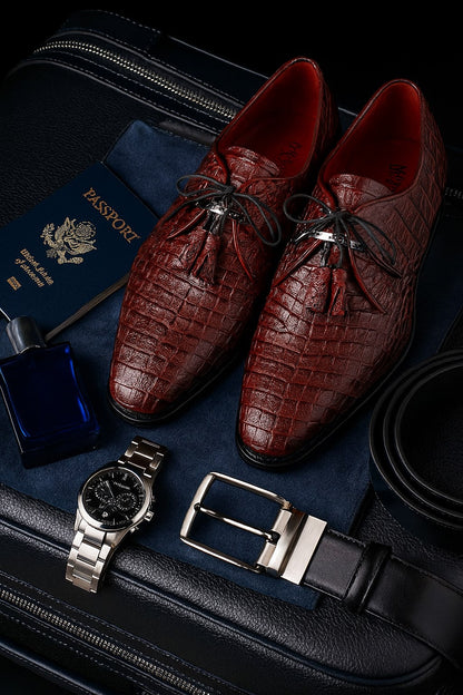 Marco Di Milano Lacio Wine Caiman Crocodile Derby