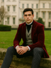 Wine Velvet Roderick Smoking Jacket – Luxurious Mens Wear 4   - from alligatorwarehouse.com