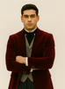 Wine Velvet Roderick Smoking Jacket – Luxurious Mens Wear 5   - from alligatorwarehouse.com