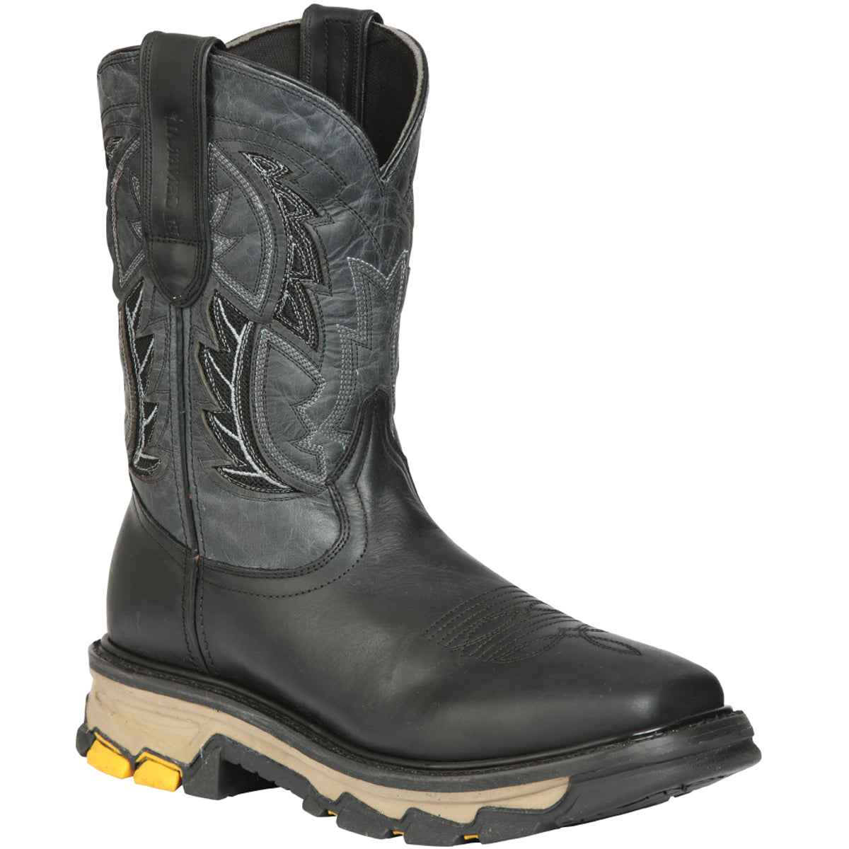 Black Square Toe Work Boots 1   - from alligatorwarehouse.com