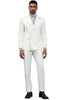 Men's Designer Stacy Adams Classic Double Breasted Suit in Ivory 2 SMD282H1-14-34R  - from alligatorwarehouse.com