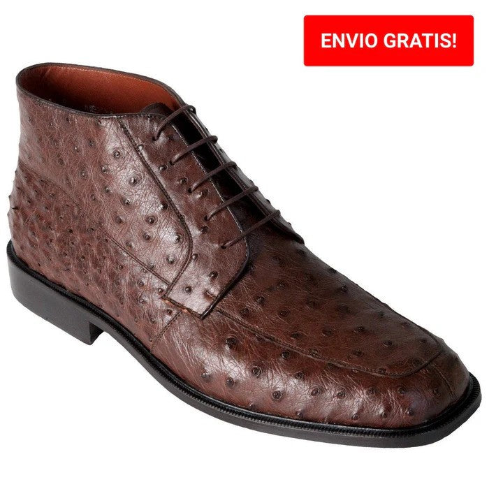 Zapato Botín Piel Avestruz - Mens Ostrich Boot in 3 Colors