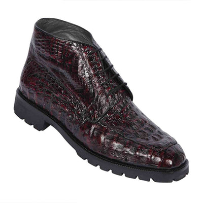 Zapato Botín Piel Caiman Lomo Color Cherry LAB-ZA2060218 1 LAB-ZA2060218-060  - from alligatorwarehouse.com