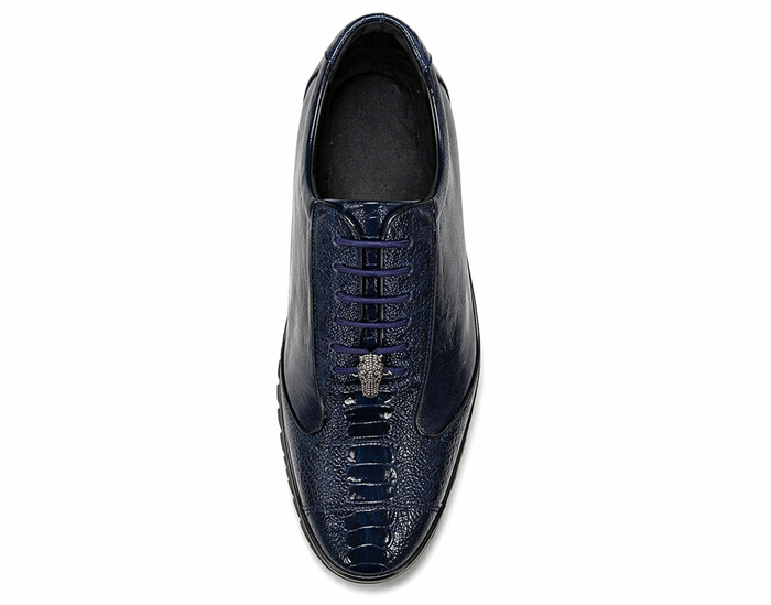 Sneaker de Piel Avestruz Pata LAB-ZC091910