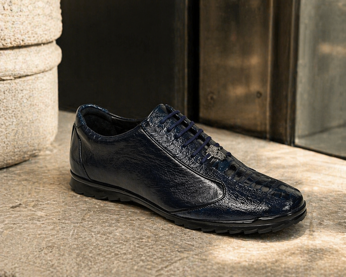 Sneaker de Piel Avestruz Pata LAB-ZC091910