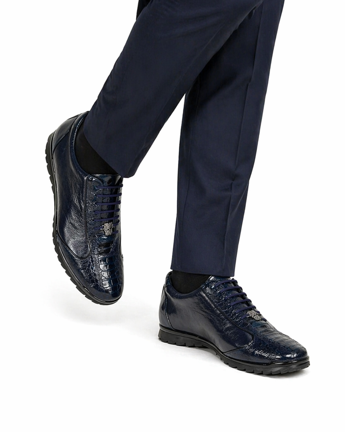 Sneaker de Piel Avestruz Pata LAB-ZC091910