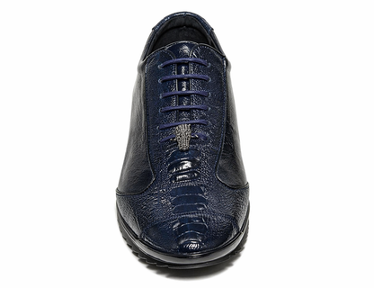 Sneaker de Piel Avestruz Pata LAB-ZC091910