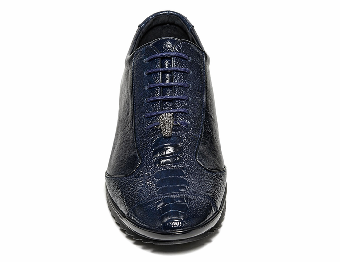 Sneaker de Piel Avestruz Pata LAB-ZC091910