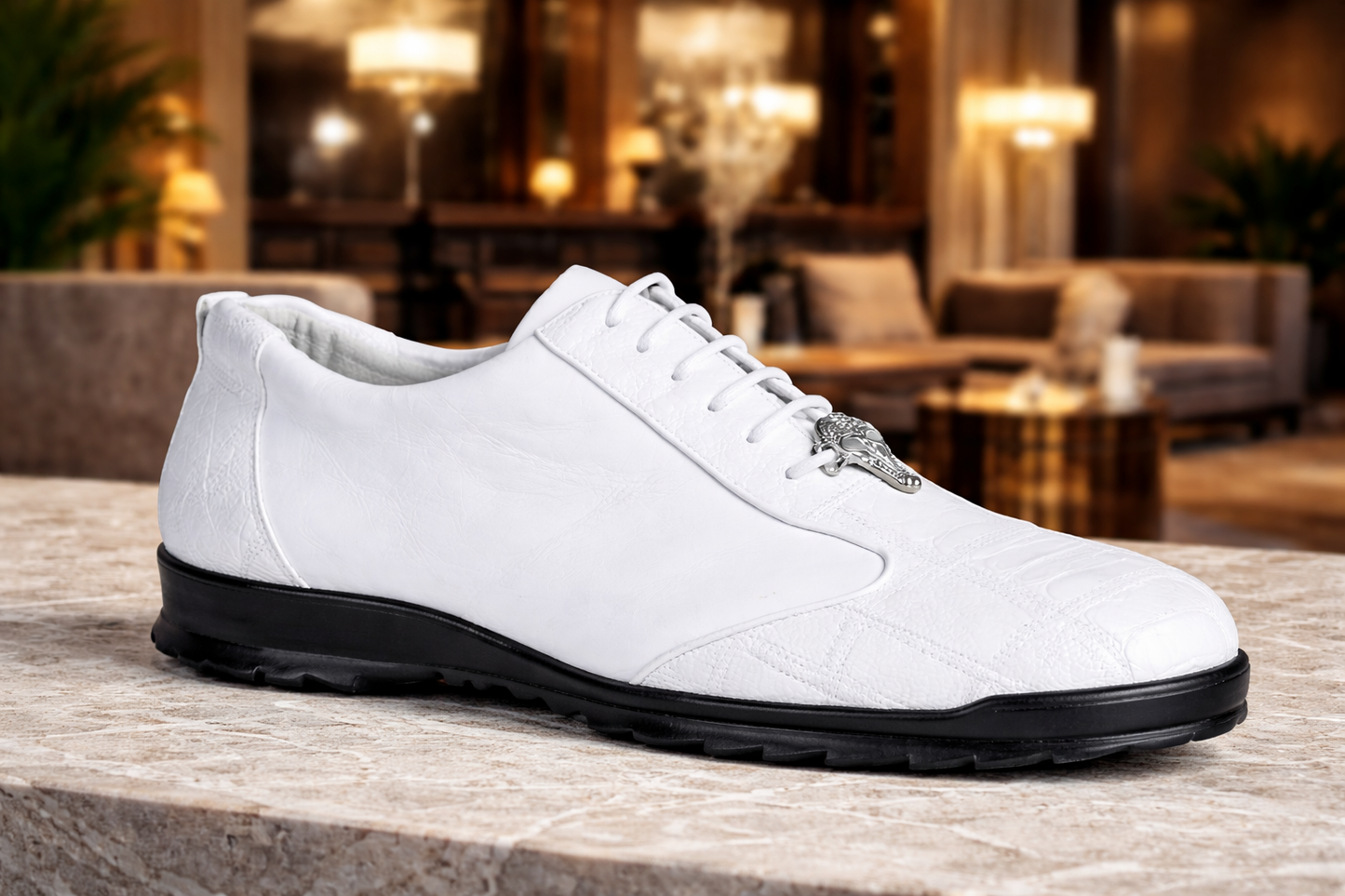 Sneaker de Piel de Avestruz Pata LAB-ZC091928