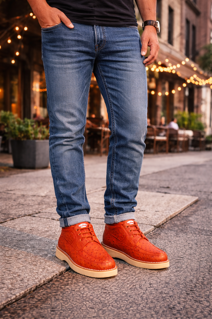 Zapato Avestruz Completo LAB-ZA0603