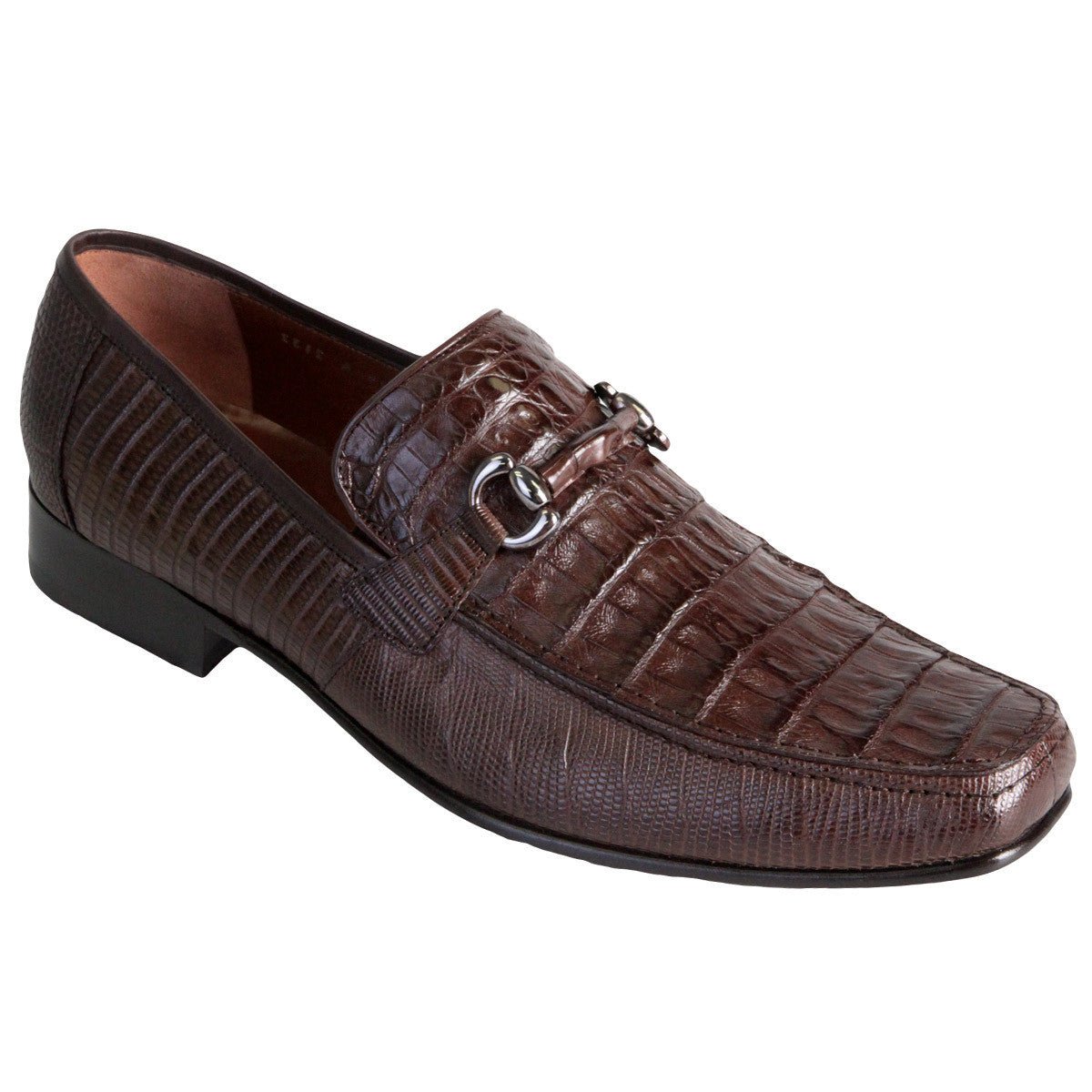 Zapato de Vestir Piel Caimán con Teju LAB-ZV103707 1 LAB-ZV103707-060  - from alligatorwarehouse.com