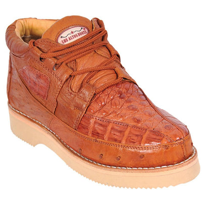 Zapato Piel de Cocodrilo Caiman y Avestruz LAB-ZA050203 1 LAB-ZA050203-060  - from alligatorwarehouse.com