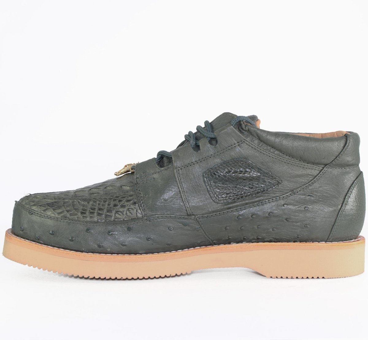 Zapato Piel Caiman y Avestruz LAB-ZA050209 3 LAB-ZA050209-060  - from alligatorwarehouse.com