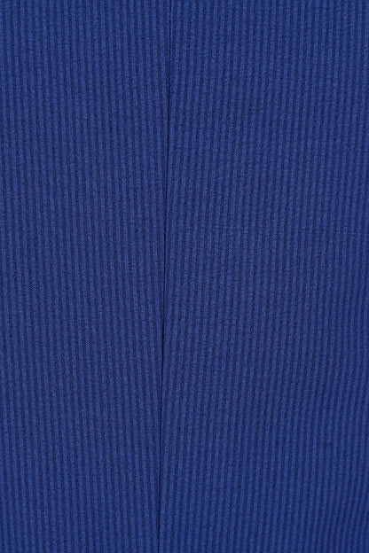 Mens 2 Button Jacket + Pants Summer Seersucker Suit in Indigo Blue