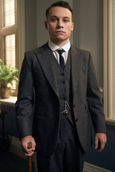 Mens Peaky Blinders Costume Michael Gray Vested Suit 1   - from alligatorwarehouse.com
